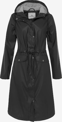 ALPENBLITZ Between-Seasons Coat in Black: front