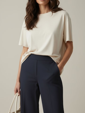 WEARABLE STORIES Wide leg Bandplooibroek 'Saar' in Blauw