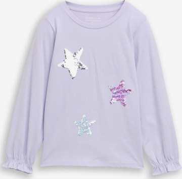 TOM TAILOR Shirt in Purple: front