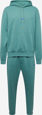 HUGO Sweat suit 'NALONSONAP' in Green: front