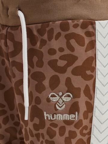 Hummel Regular Workout Pants 'NAOMI' in Brown