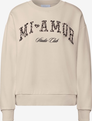 Street One Studio Sweatshirt in Beige: front