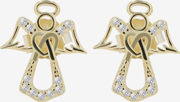 Akzent Ohrringe 'Naiara, 925 Sterlingsilber, langlebig' in Gold: Vorderseite