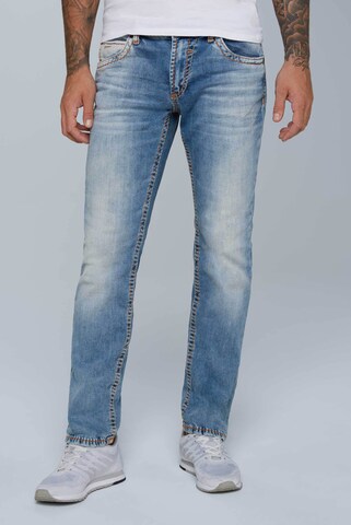 CAMP DAVID - regular Vaquero 'Nico' en azul: frente