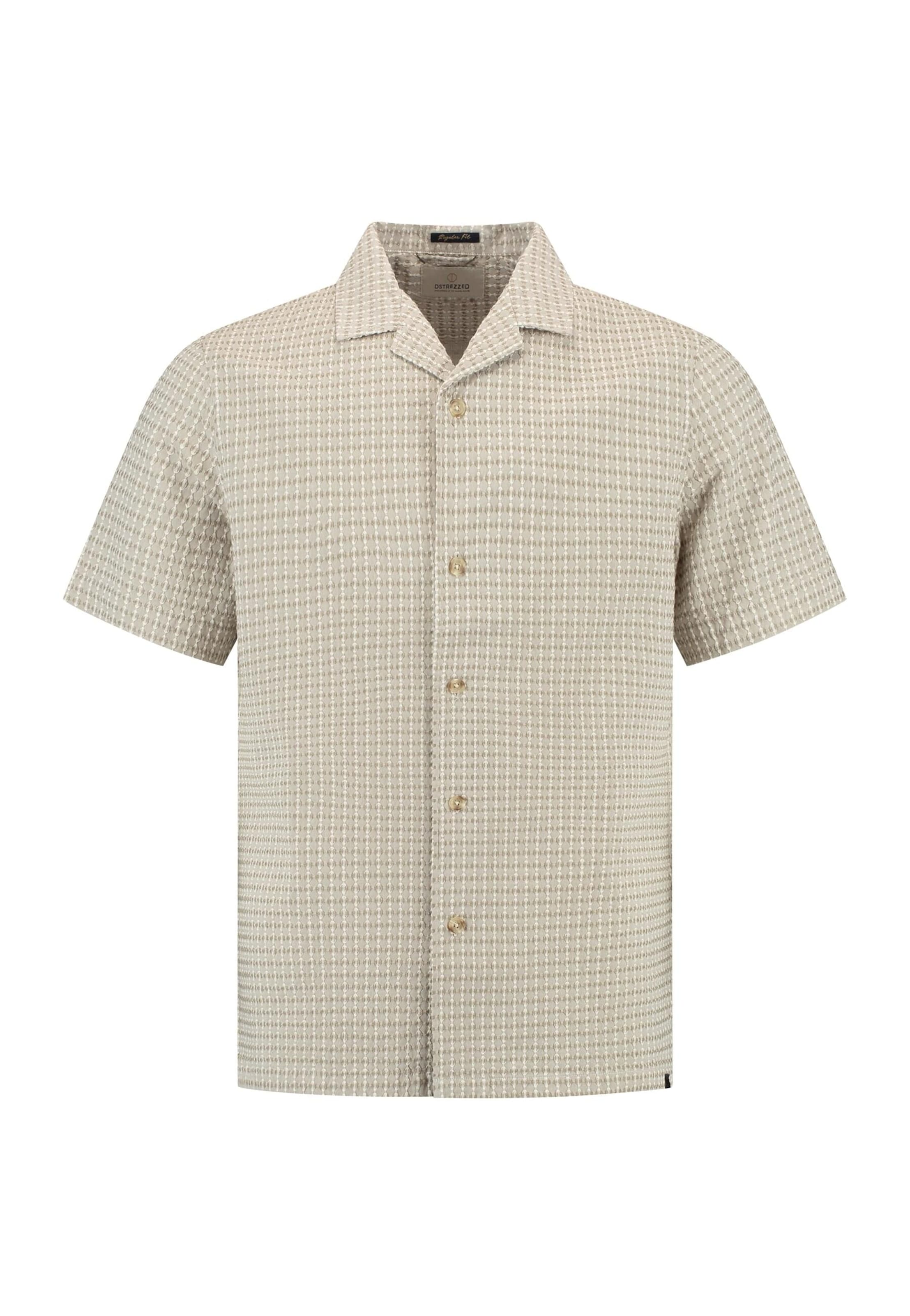 Dstrezzed Regular Fit Hemd in Beige: Vorderseite