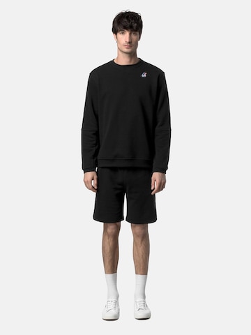 K-Way Regular Outdoorbroek 'K-WAY CASIMIR POLY COTTON BERMUDA' in Zwart