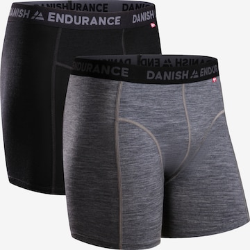DANISH ENDURANCE Boksershorts 'Merino' i grå: forside
