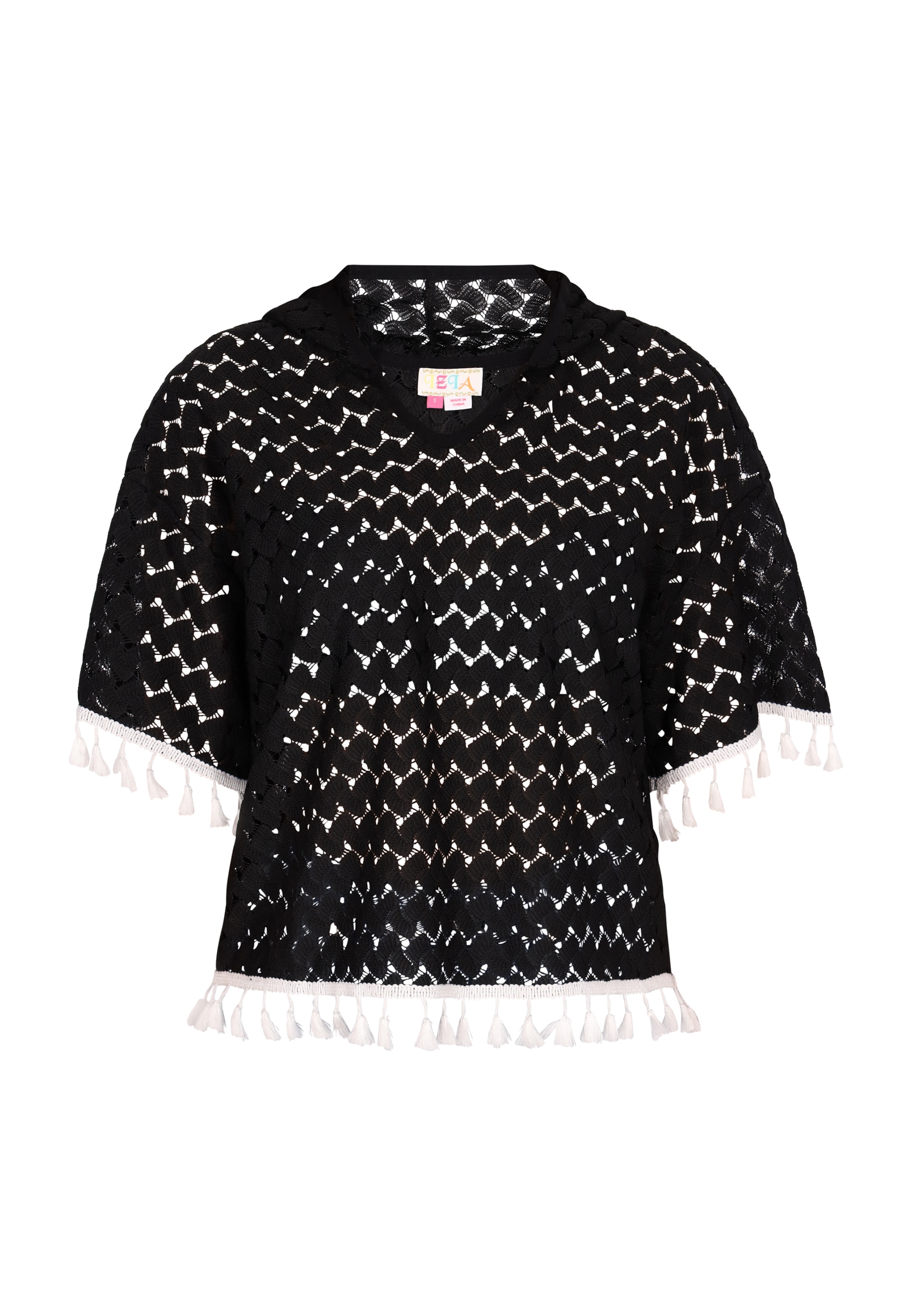 melns IZIA T-Krekls: no priekšpuses