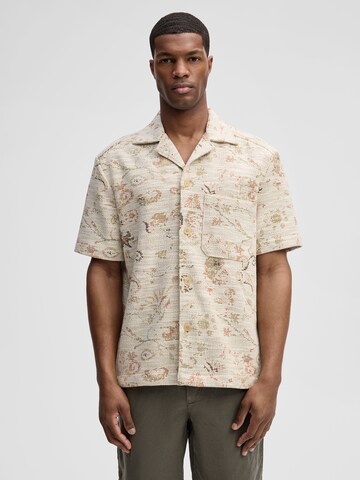 STRELLSON Comfort Fit Hemd 'Nohan' in Beige: Vorderseite