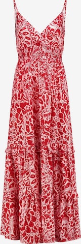 sarkans Shiwi Vasaras kleita 'Puerto': no priekšpuses