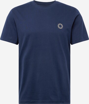 T-Shirt 'ROBBIE' SELECTED HOMME en bleu : devant