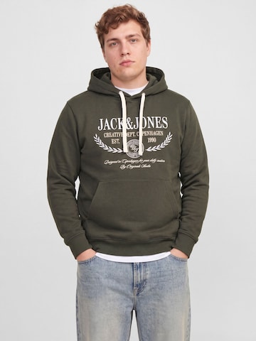 JACK & JONES Sweatshirt in Green: front