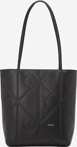 Calvin Kleinregular Shopper torba - crna boja: prednji dio