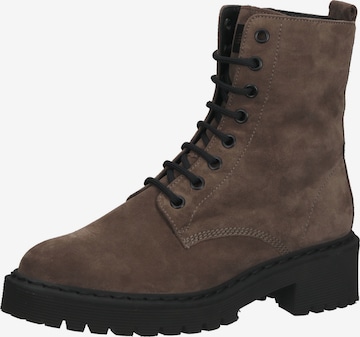 Högl Lace-Up Ankle Boots in Brown: front