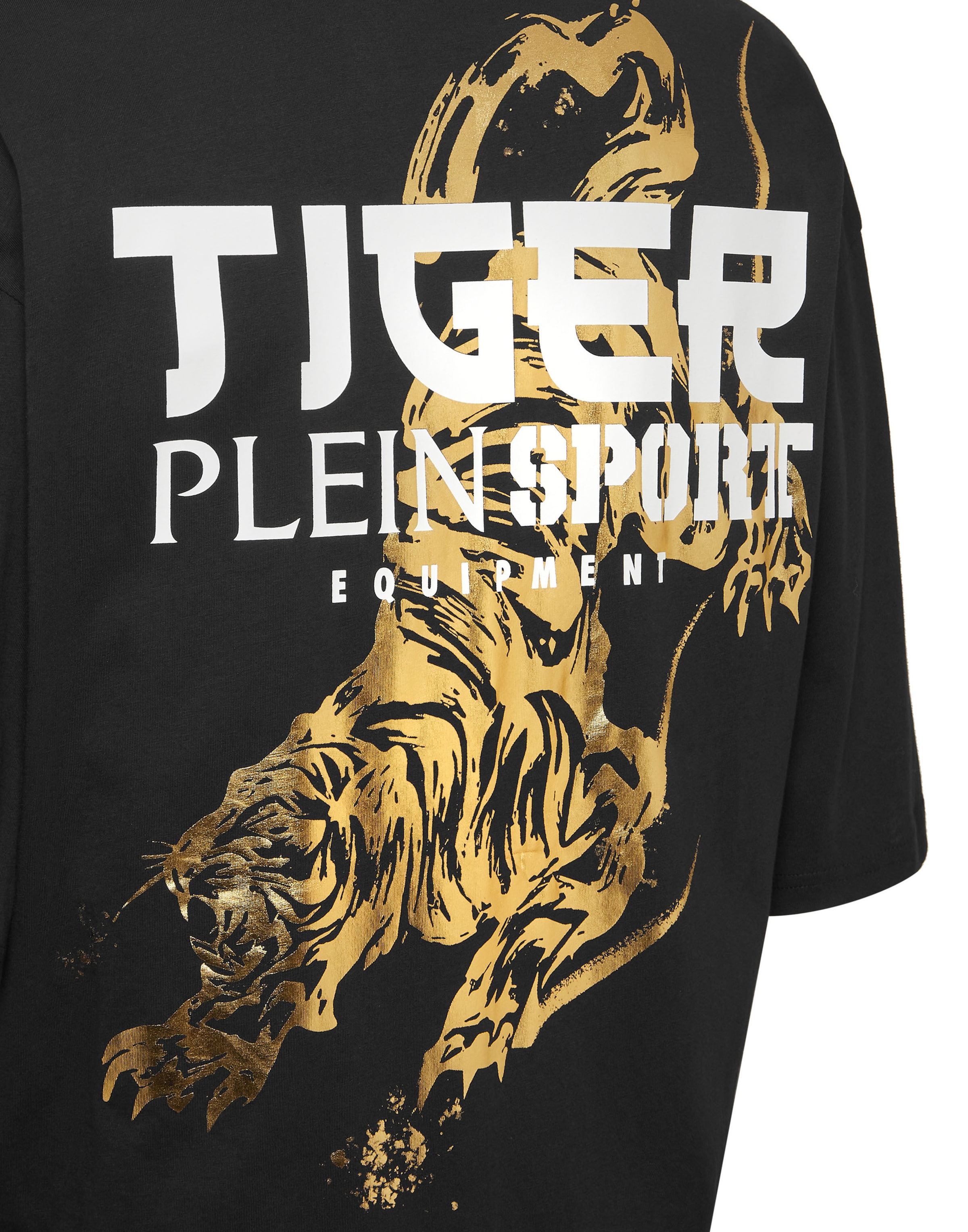 T-Shirt 'Tiger Tokyo' Plein Sport en noir