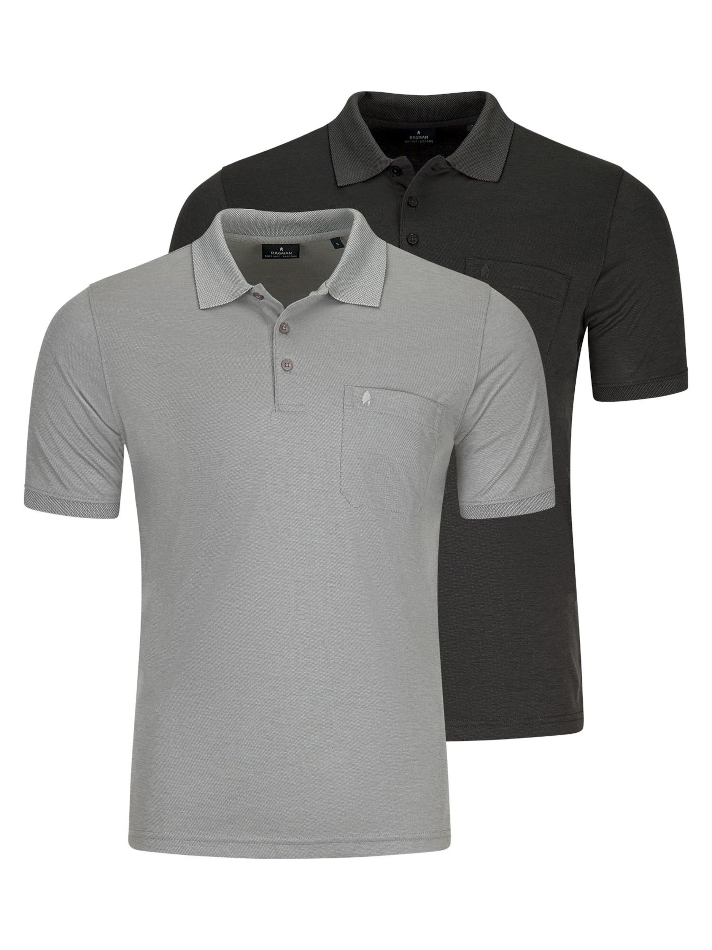 Ragman Shirt 'Basic' in Grey: front