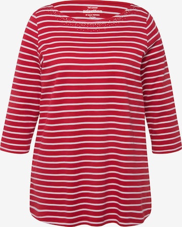 Ulla Popken Shirt in Rood: voorkant