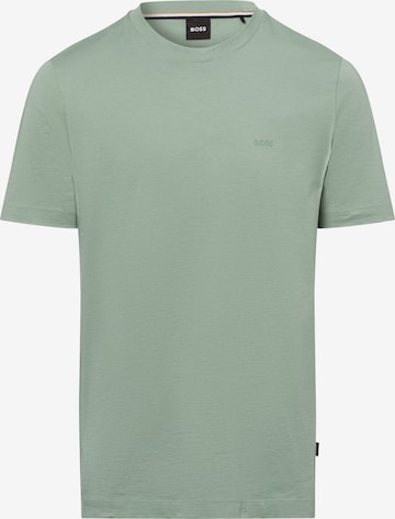 T-Shirt ' Thompson 01 ' BOSS en vert : devant