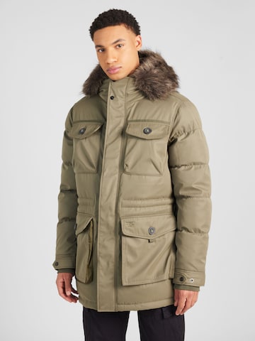 Superdry - Parka de inverno 'Chinook' em verde: frente