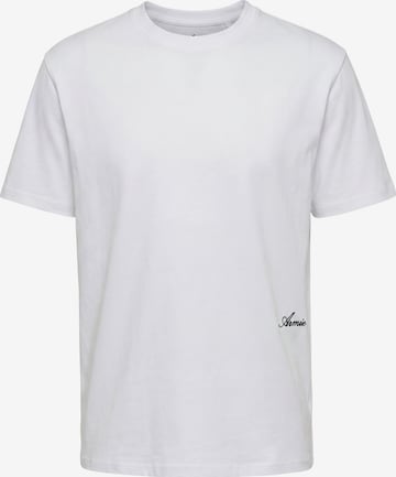 T-Shirt 'The Casper' ARMIE en blanc : devant