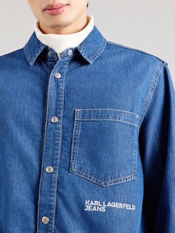 Regular fit Camicia di Karl Lagerfeld in blu