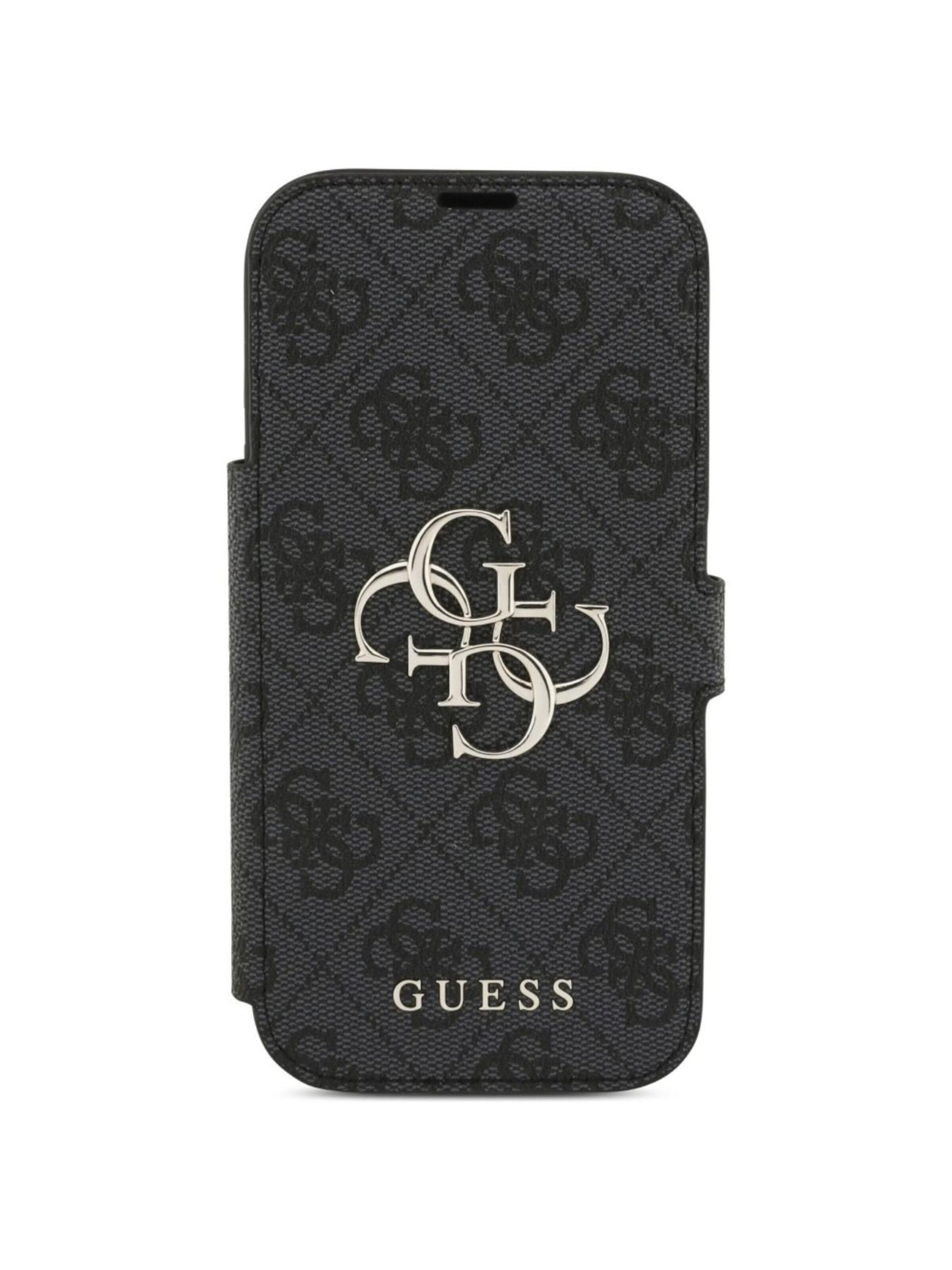 GUESS Smartphonehülle 'Guess 4G Metal Logo for 18 Pro Max / iPhone 17 Pro Max'‌‌‌‌ in Schwarz: Vorderseite