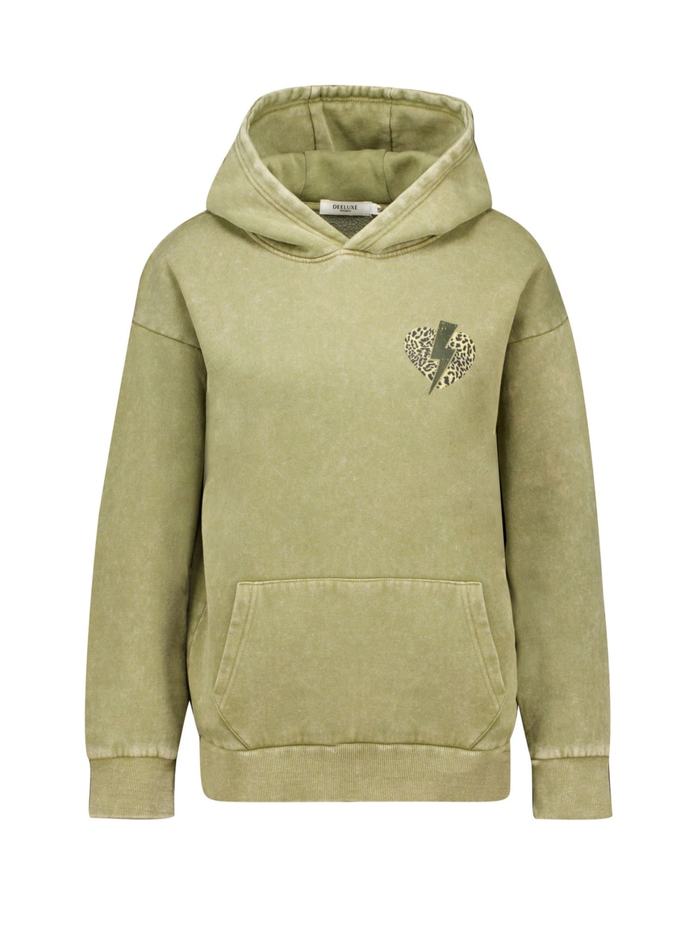 Sweat-shirt Deeluxe en vert : devant