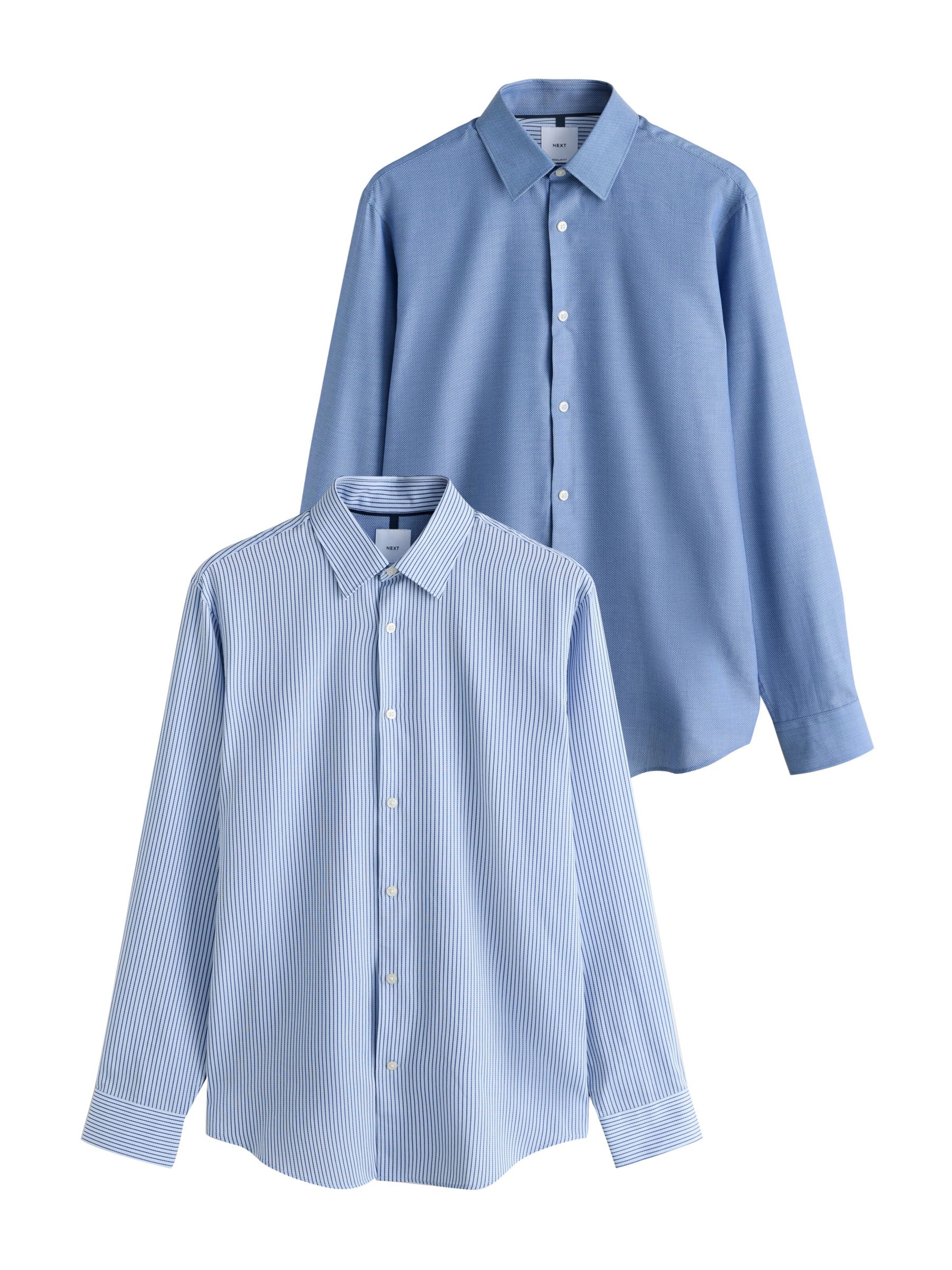 Next Hemd in Blau: Vorderseite
