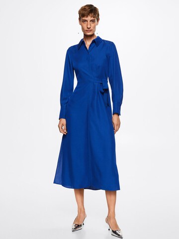 MANGO Košilové šaty 'Jaca' – modrá