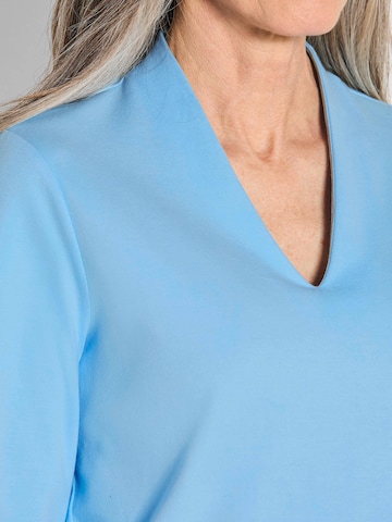 Goldner Shirt in Blau