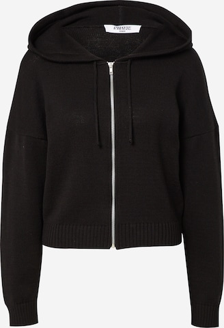 SHYX Zip-Up Hoodie 'Kitty' in Black: front