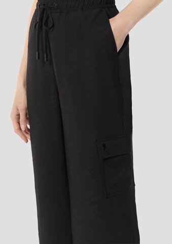 comma casual identity Wide leg Pants in Black