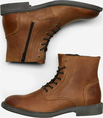 Bottines à lacets 'KARL' JACK & JONES en marron