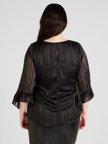 ONLY Carmakoma Bluse 'FLOOR' in Schwarz