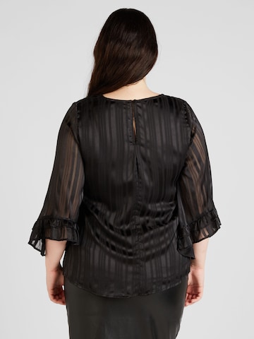 ONLY Carmakoma Blouse 'FLOOR' in Zwart