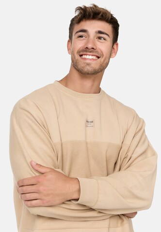 INDICODE JEANS Sweatshirt 'Bridge' in Beige