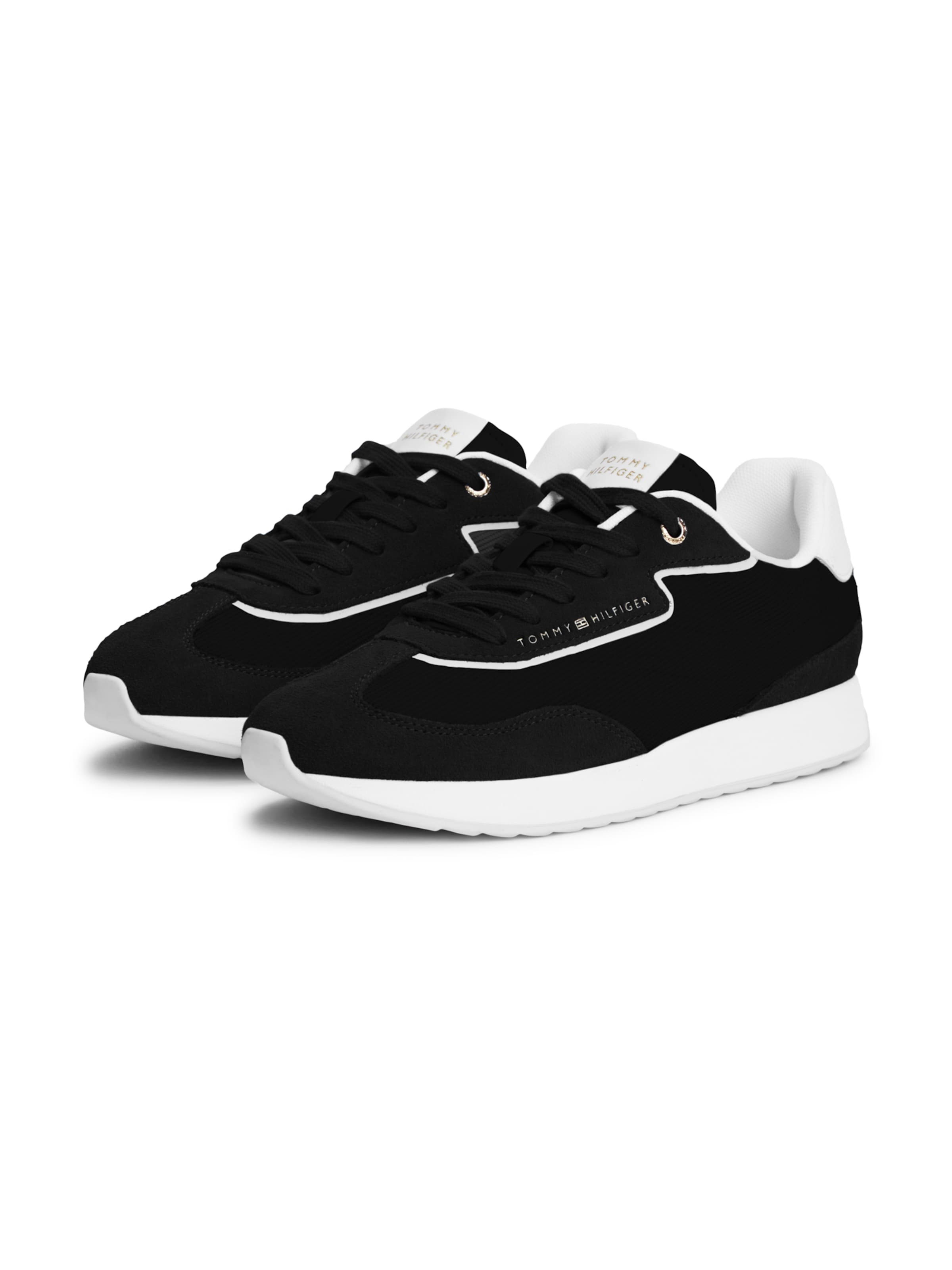 TOMMY HILFIGER Rövid szárú sportcipők - fekete