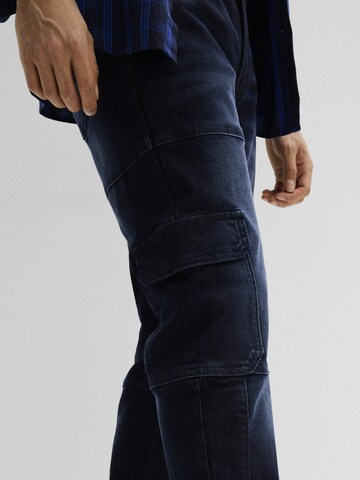 bonprix Slim fit Cargo Jeans in Blue