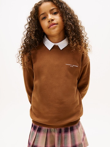 Sweat TOMMY HILFIGER en marron : devant