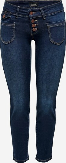 ONLY ONLEbba Ankle Button Straight Fit Jeans in blue denim, Produktansicht