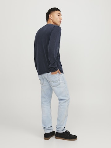 JACK & JONES Regular fit Пуловер 'JJLeo' в синьо