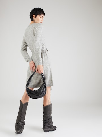 PIECES Knitted dress 'Juliana' in Grey