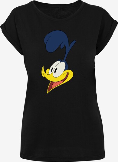 F4NT4STIC Shirt 'Looney Tunes Road Runner Face' in de kleur Donkerblauw / Geel / Zwart / Wit, Productweergave