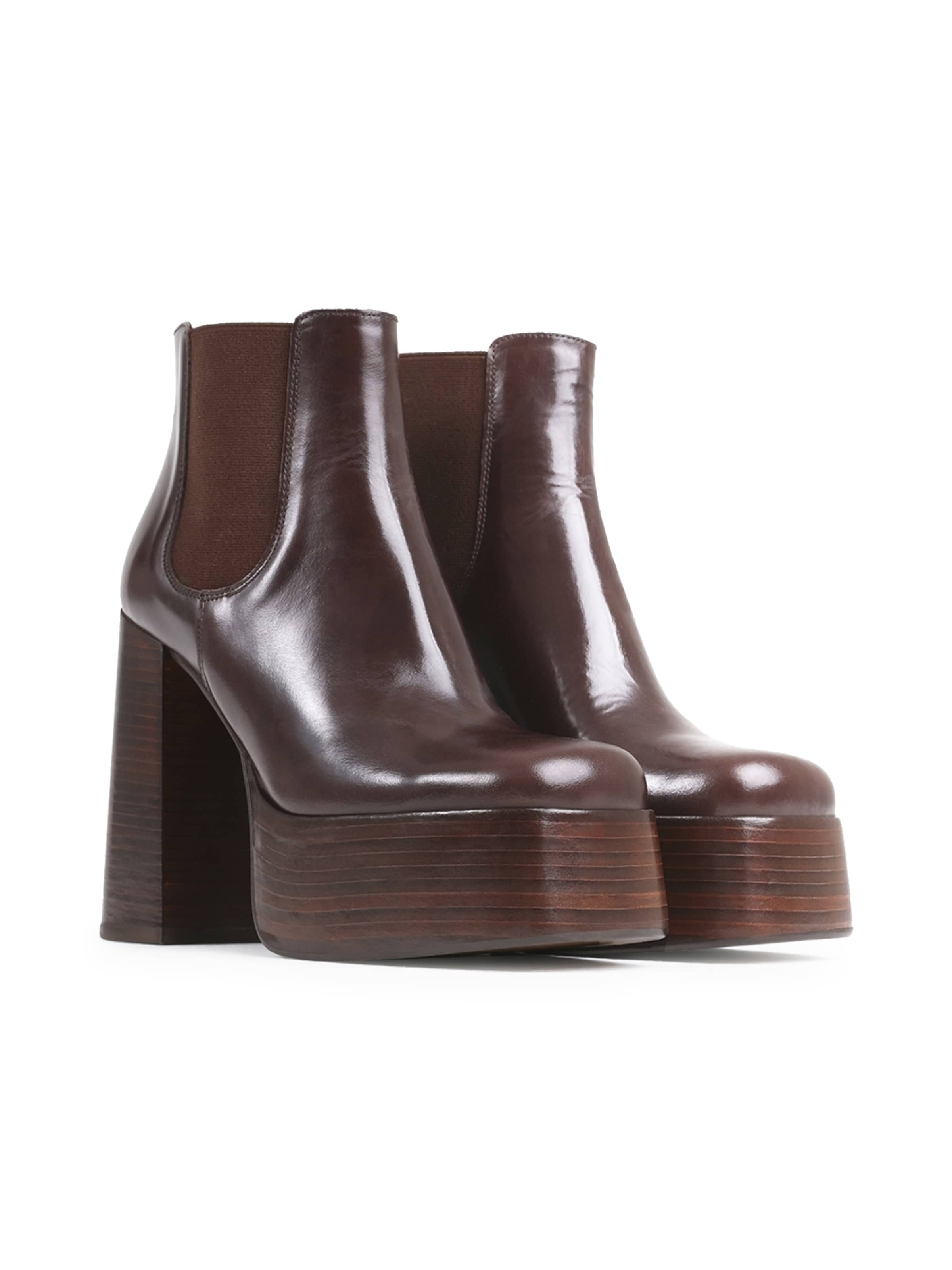 BRONX Къси ботуши 'Be-Lla' в кафяво