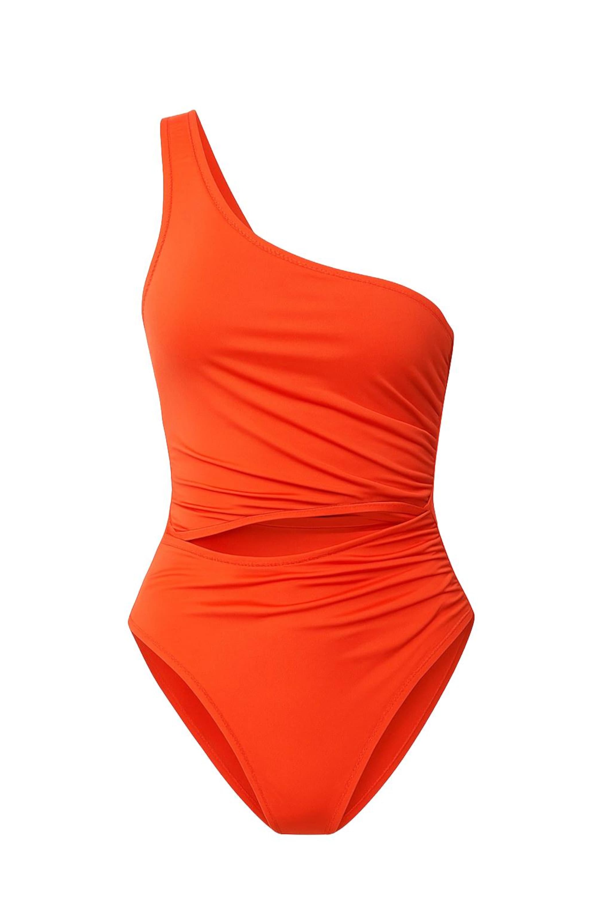 MANUKA Bandeau Swimsuit in Red: front