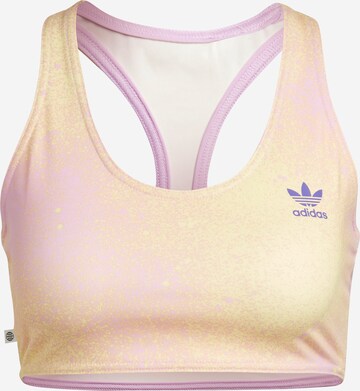 ADIDAS ORIGINALS Bustier Top 'Allover Print' in Lila: predná strana