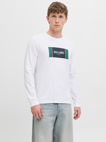Maglietta 'JJHAYATO' di JACK & JONES in bianco: frontale