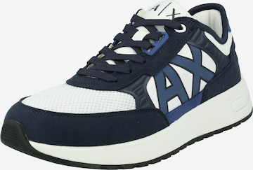 Baskets basses ARMANI EXCHANGE en bleu : devant