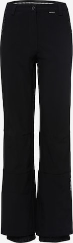 ICEPEAK Regular Workout Pants 'FRECHEN' in Black