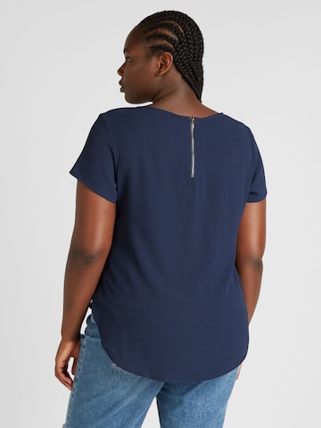 Vero Moda Curve - Camiseta 'SAKI' en azul